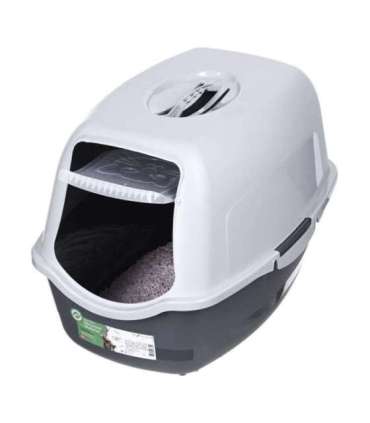DIAMENTIQ BAYA light grey/dark grey -  cat litter box - 55,5 x 40 x 38,7 cm