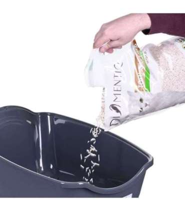 DIAMENTIQ BAYA light grey/dark grey -  cat litter box - 55,5 x 40 x 38,7 cm