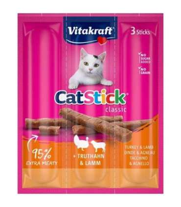 VITAKRAFT Cat Stick Turkey and lamb - cat treats - 18 g