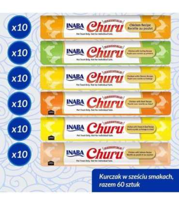 INABA Churu Variety box Chicken - cat treats - 60 x 14g