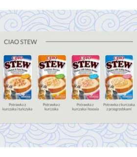 INABA Ciao Stew Chicken & Salmon - cat treats - 40g