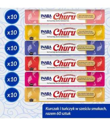 INABA Churu Variety box Tuna - cat treats - 60 x 14g