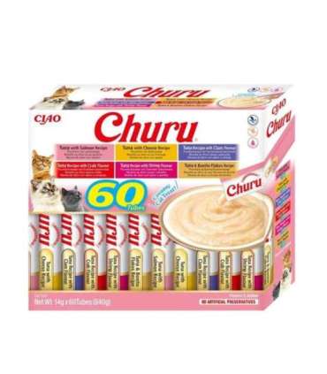INABA Churu Variety box Tuna - cat treats - 60 x 14g