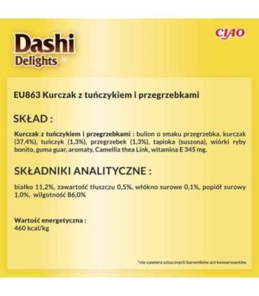 INABA Dashi Delights chicken tuna & scallop bouillon - cat treat - 70g