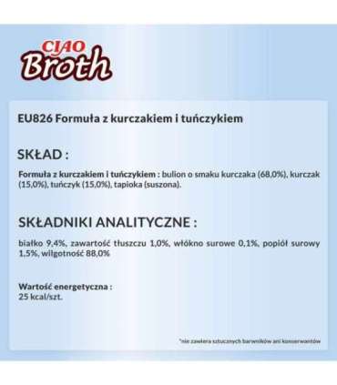 INABA Ciao Broth Chicken & Tuna - cat treats - 40g