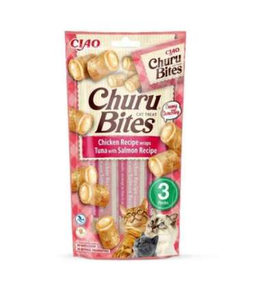 INABA Churu Bites Chicken with tuna and salmon - cat treats - 3x10 g