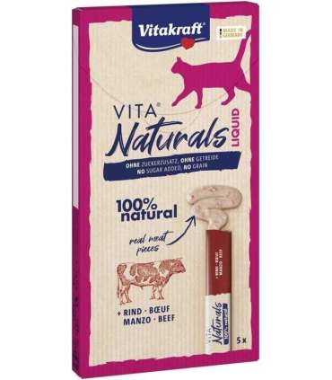 VITAKRAFT VITA NATURALS Liquid beef - cat treat - 5x15 g