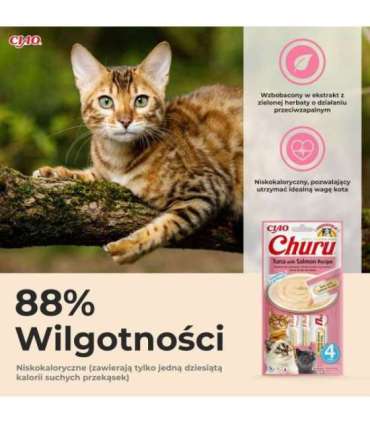 INABA Churu Tuna with salmon - cat treats - 4x14 g