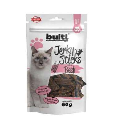 BULTI Jerky sticks rich in beef - cat treats - 60g