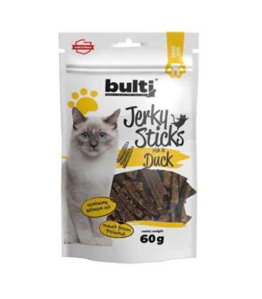 BULTI Jerky sticks rich in duck - cat treats - 60g