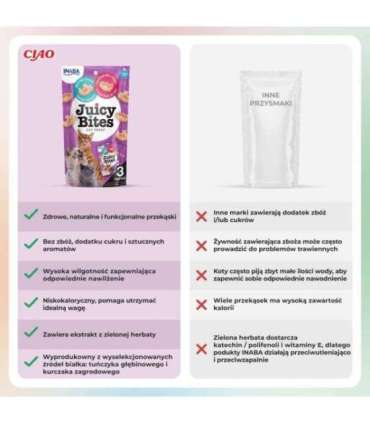 INABA Juicy Bites Shrimp and Seafood - cat treats - 3x11,3 g