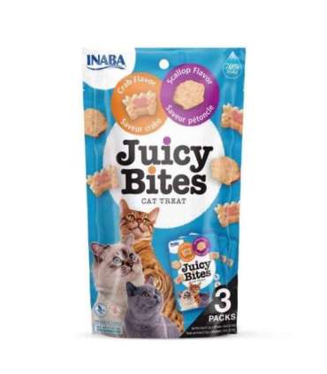 INABA Juicy Bites Crab and Scallop - cat treats - 3x11,3 g