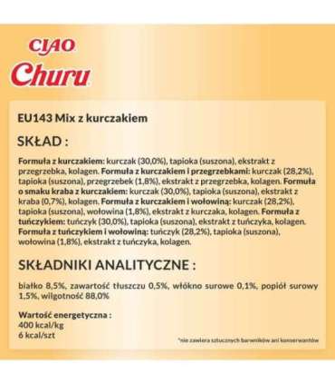 INABA Churu Variety box Chicken - cat treats - 40 x 14g