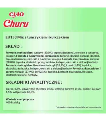 INABA Churu Varieties Chicken and tuna - cat treats - 50 x 14g