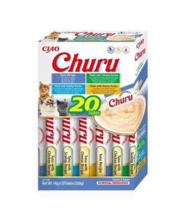 INABA Churu Variety box Tuna - cat treats - 20 x 14g