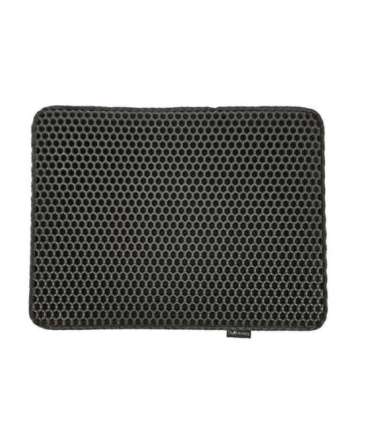 DIAMENTIQ Black rectangle box mat - cat litter tray mat - 45 x 60 cm