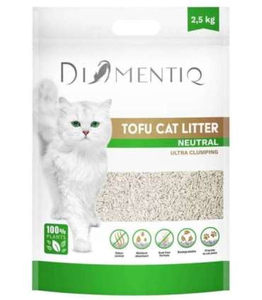 DIAMENTIQ Tofu Neutral Ultra clumping - plant-based litter - 2.5 kg