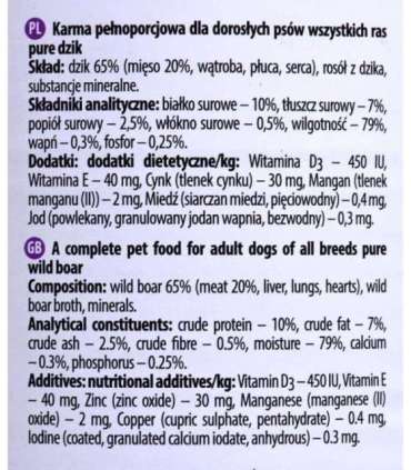 DOLINA NOTECI Premium Pure rich in game - wet dog food - 800g