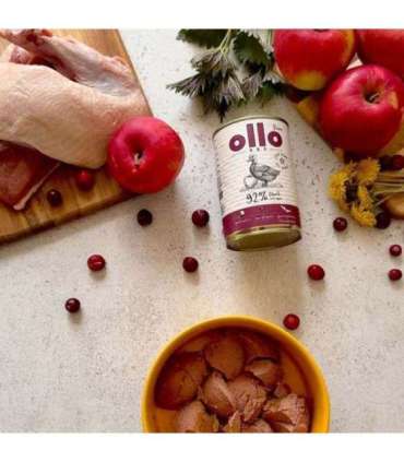 OLLO Pure Duck with apple - wet dog food - 400g