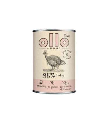 OLLO Puppy Pure Turkey - wet dog food - 400 g