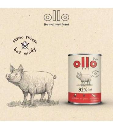 OLLO Pure Pork - wet dog food - 850g