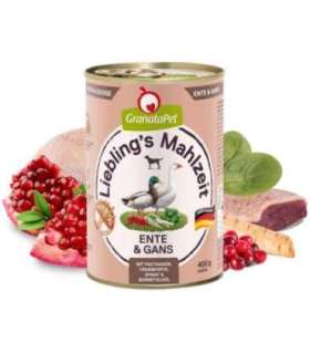 GRANATAPET Liebling's Mahlzeit Duck and goose - wet dog food - 800g