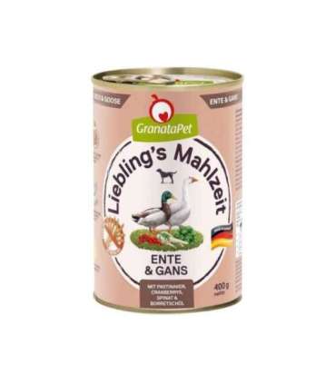 GRANATAPET Liebling's Mahlzeit Duck and goose - wet dog food - 800g