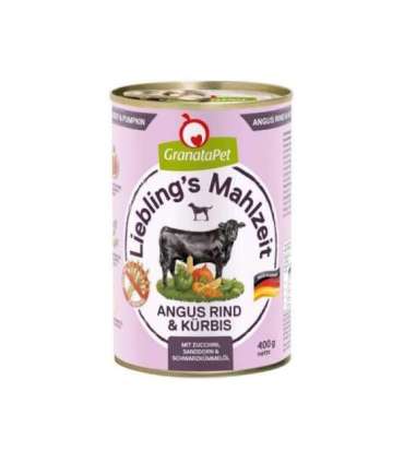 GRANATAPET Liebling's Mahlzeit Angus beef & pumpkin - wet dog food - 800g