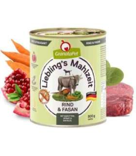 GRANATAPET Liebling's Mahlzeit Beef and pheasant - wet dog food - 800g