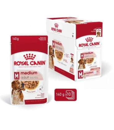 ROYAL CANIN SHN Medium Adult in sauce - wet food for adult dogs - 10x140g
