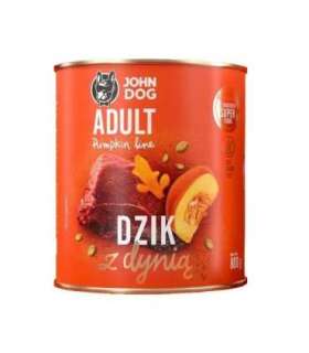 JOHN DOG Pumpkin Adult Boar with pumpkin - Wet dog food - 6x800g