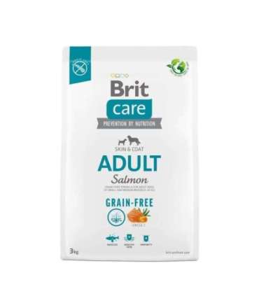 Dry food for adult dogs - BRIT Care Grain-free Adult Salmon - 3 kg