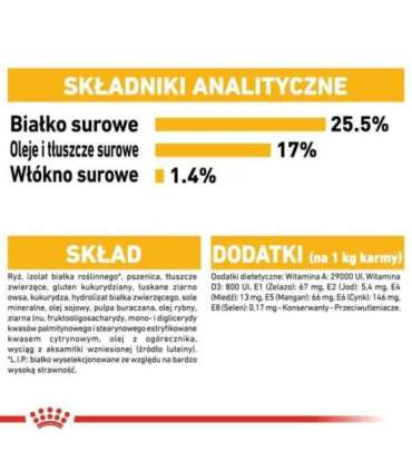 ROYAL CANIN Mini Dermacomfort -  dry food for adult small breeds of dogs with sensitive skin prone to irritation - 3kg