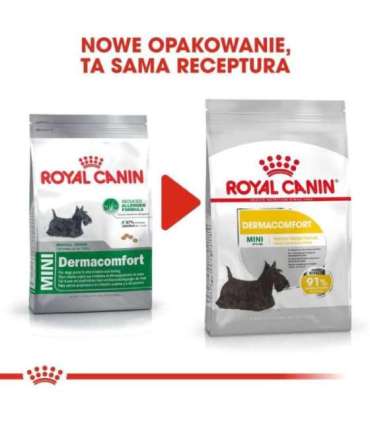 ROYAL CANIN Mini Dermacomfort -  dry food for adult small breeds of dogs with sensitive skin prone to irritation - 3kg