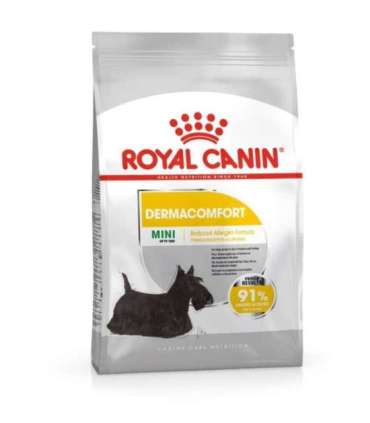 ROYAL CANIN Mini Dermacomfort -  dry food for adult small breeds of dogs with sensitive skin prone to irritation - 3kg