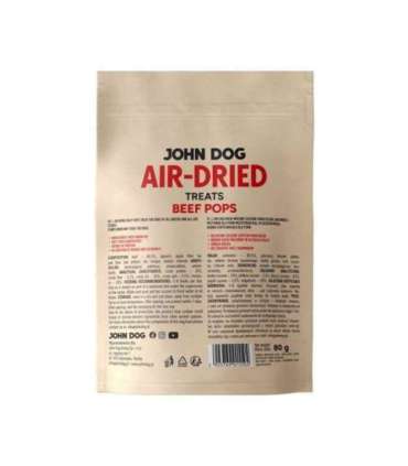 JOHN DOG Air-Dried Beef pops - dog treat - 80g