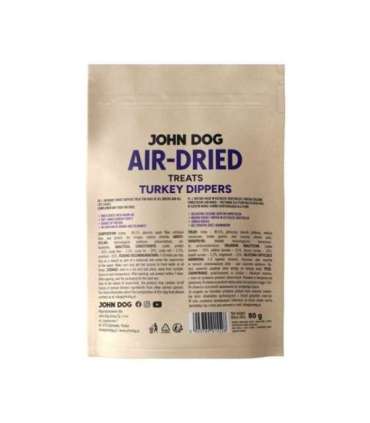 JOHN DOG Air-Dried Turkey dippers - dog treat - 80g