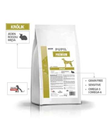 PUPIL Premium mono bogata w królika All Breads 8 kg
