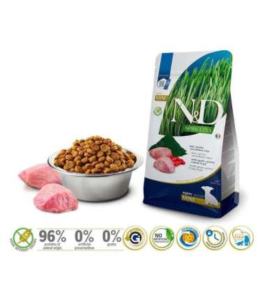 FARMINA N&D Spirulina Lamb Puppy Mini - dry dog food - 2 kg