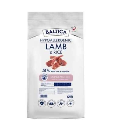 BALTICA Nutraceutic Hypoallergenic S Lamb with rice - dry dog food - 12kg