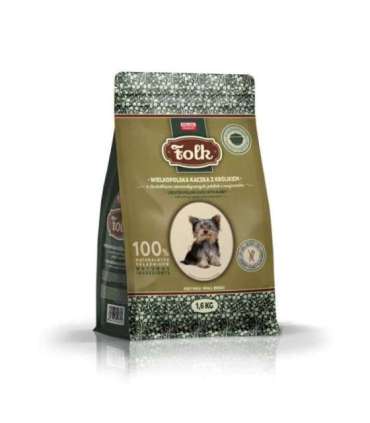 FOLK Small breeds Traditional Greater Poland duck with rabbit, apples and marjoram - dry dog food - 1,6kg