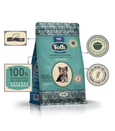 FOLK Small breeds Traditional masurian venison stew with beets and cranberries - dry dog food - 1,6kg