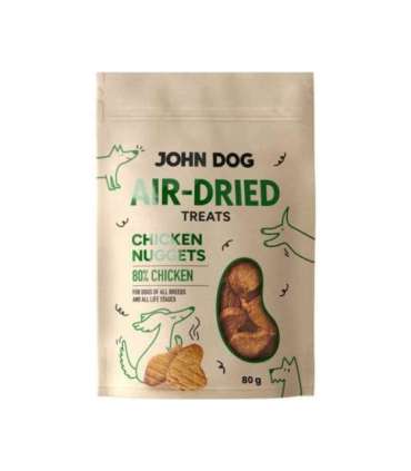 JOHN DOG Air-Dried Chicken nuggets - dog treat - 80g