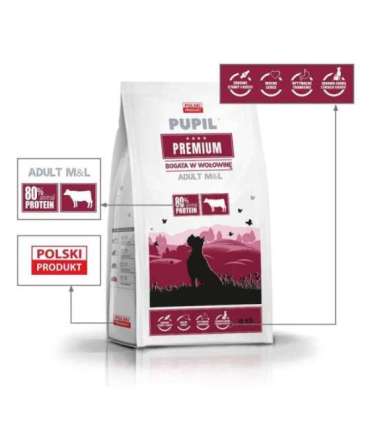 PUPIL PREMIUM M&L bogata w wołowinę  12kg