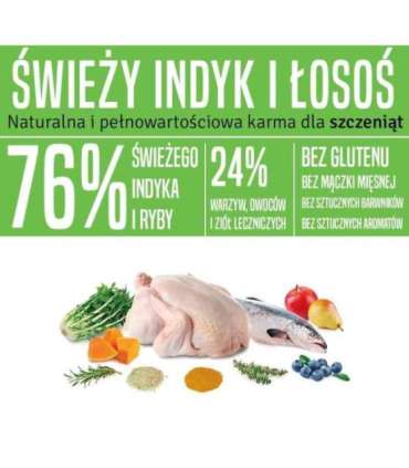 ARQUIVET Fresh Puppy Turkey and Salmon - semi-moist dog food - 10kg