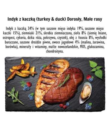 PAKA ZWIERZAKA Turkey with duck S - dry dog food - 1,5kg
