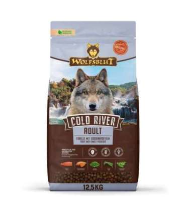 WOLFSBLUT Cold River Trout with sweet potatoes - dry dog food - 12,5kg
