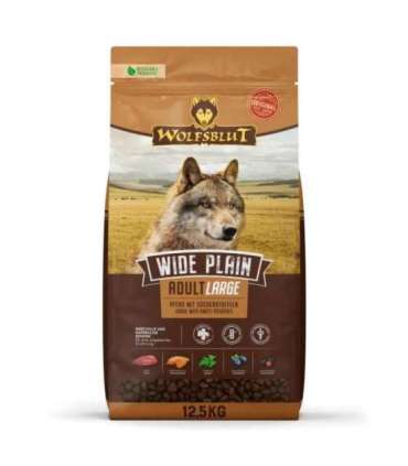 WOLFSBLUT Wide Plain Large Breed Horse with sweet potatoes - dry dog food - 12,5kg