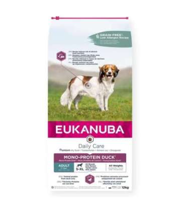 EUKANUBA Daily Care Mono-Protein Adult All Breed Duck - dry dog food - 12kg