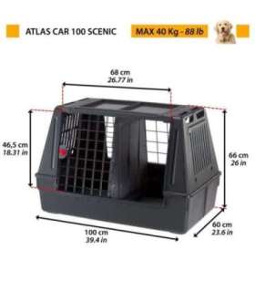 FERPLAST Atlas Car 100 Scenic, car transporter for animals